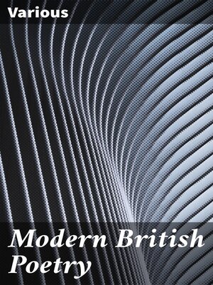 cover image of Modern British Poetry